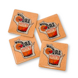 Wisconsin Old Fashioned Coaster Set of 4