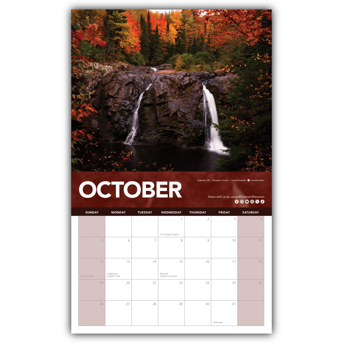 2025 Discover Wisconsin Calendar