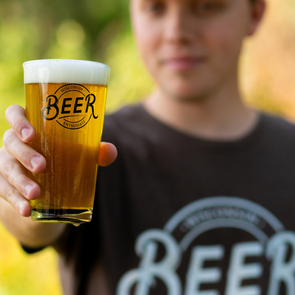 Wisconsin Beer Enthusiast Pint Glass