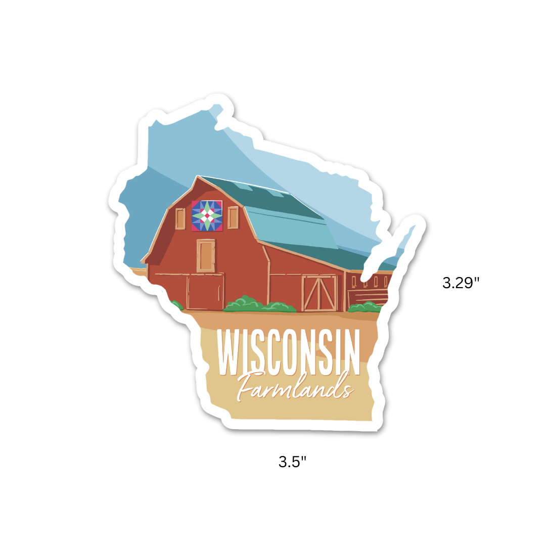 Wisconsin Farmlands Decal