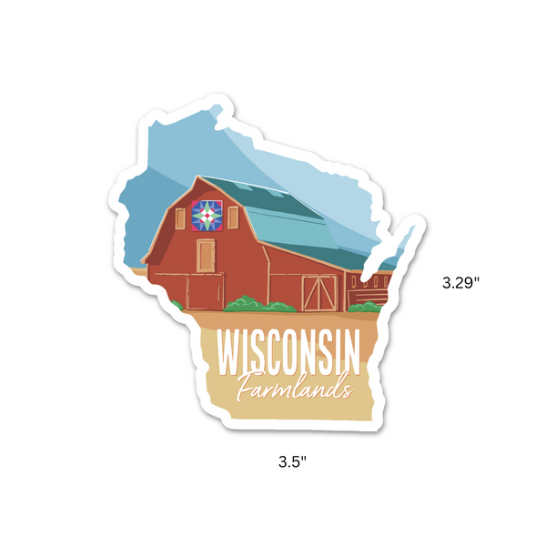 Wisconsin Farmlands Decal
