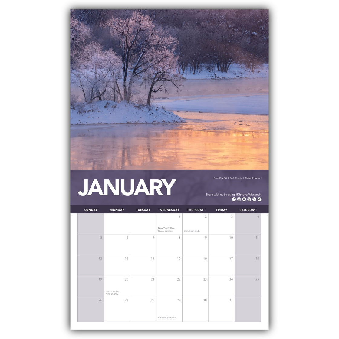 2025 Discover Wisconsin Calendar