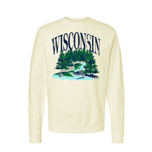 Wisconsin Throwback Crew Sweatshirt