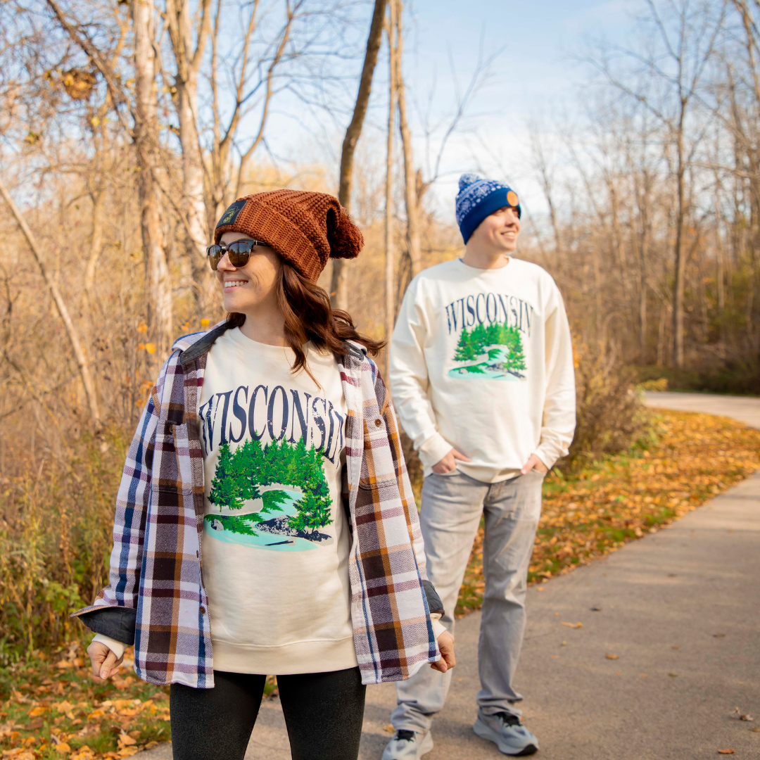 Wisconsin Throwback Crew Sweatshirt