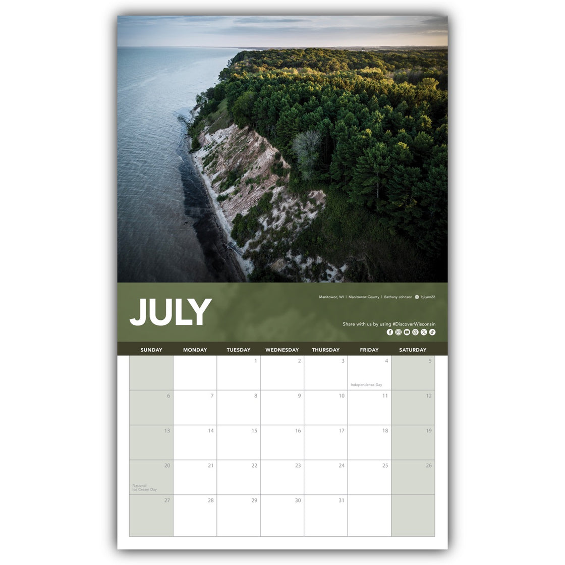 2025 Discover Wisconsin Calendar