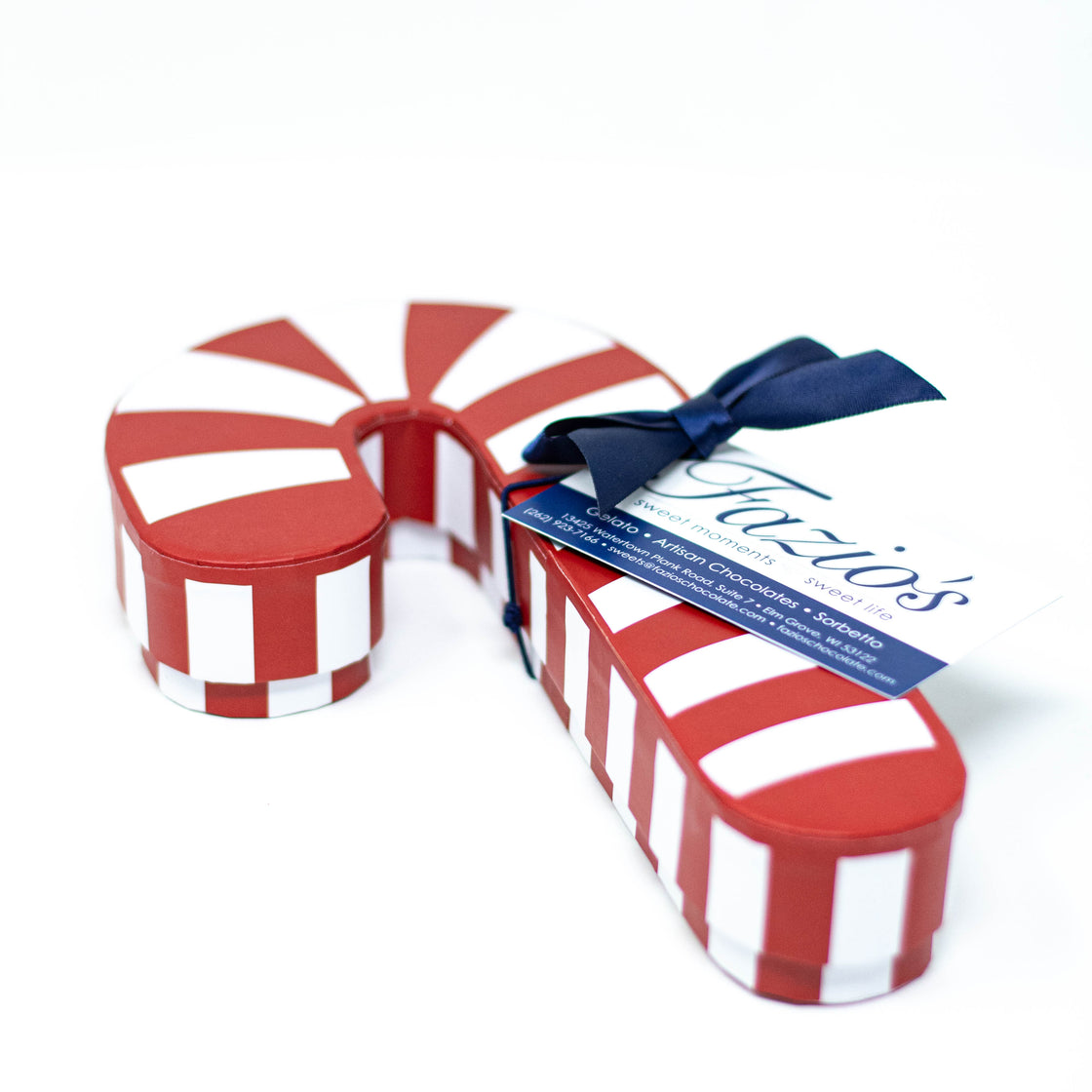 Fazio's Chocolate "Nuts About the Holidays" Candy Cane Box
