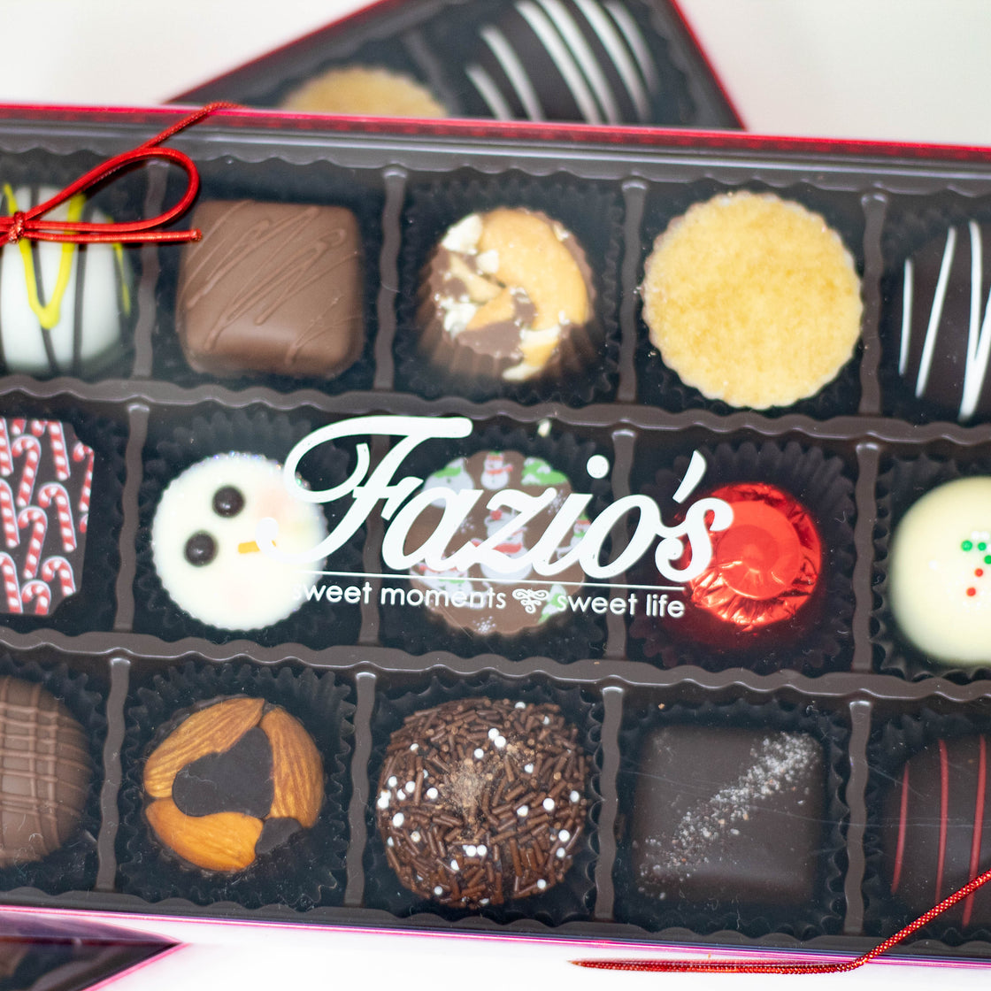 Fazio's Chocolate "Merry Mix" 15-Piece Traditional, Artisan, and Truffles Box
