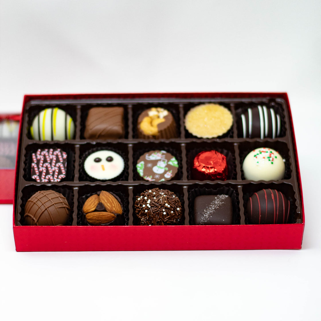 Fazio's Chocolate "Merry Mix" 15-Piece Traditional, Artisan, and Truffles Box
