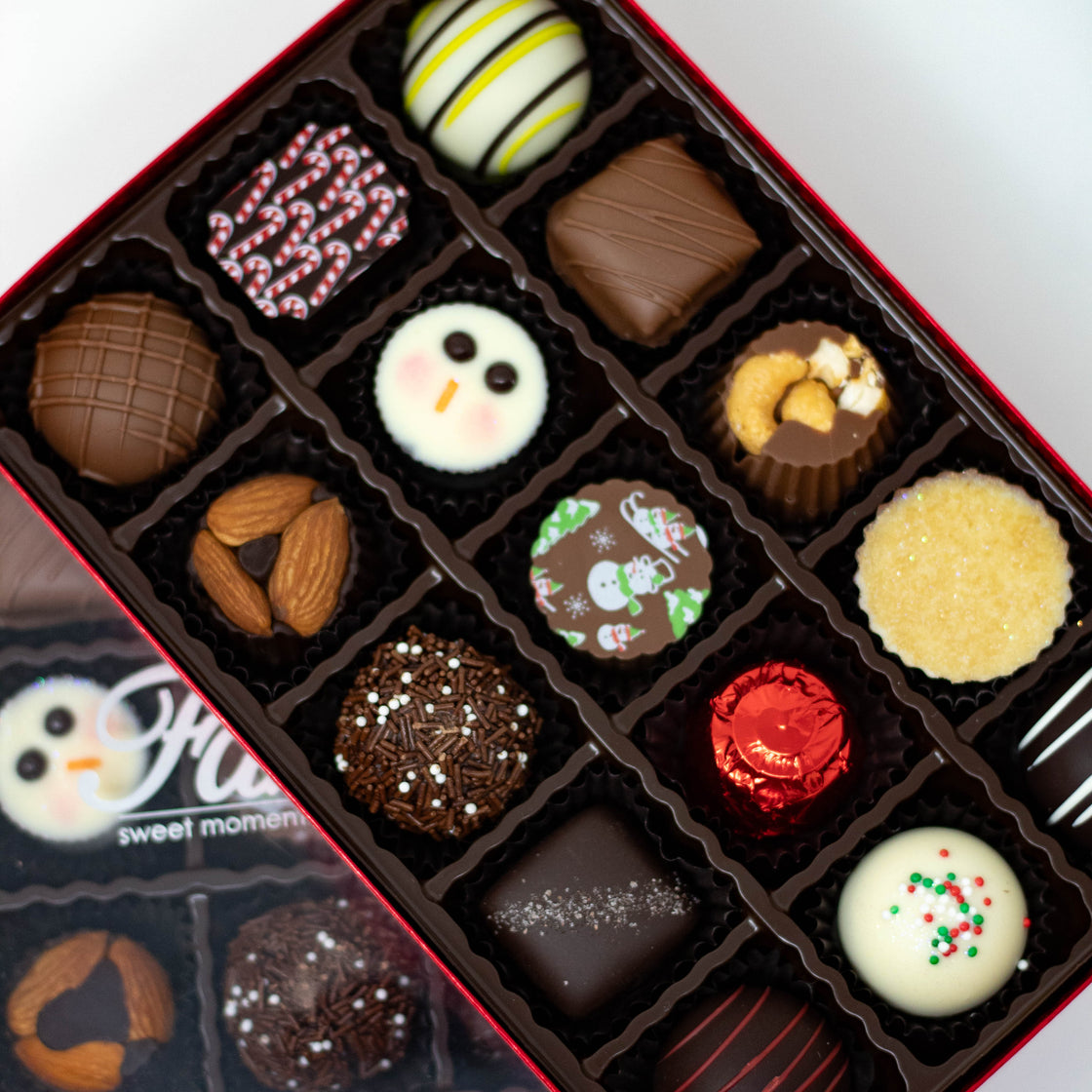 Fazio's Chocolate "Merry Mix" 15-Piece Traditional, Artisan, and Truffles Box