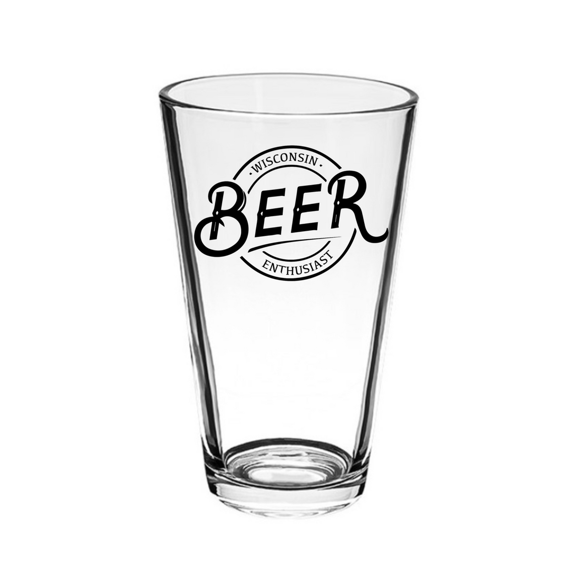 Wisconsin Beer Enthusiast Pint Glass