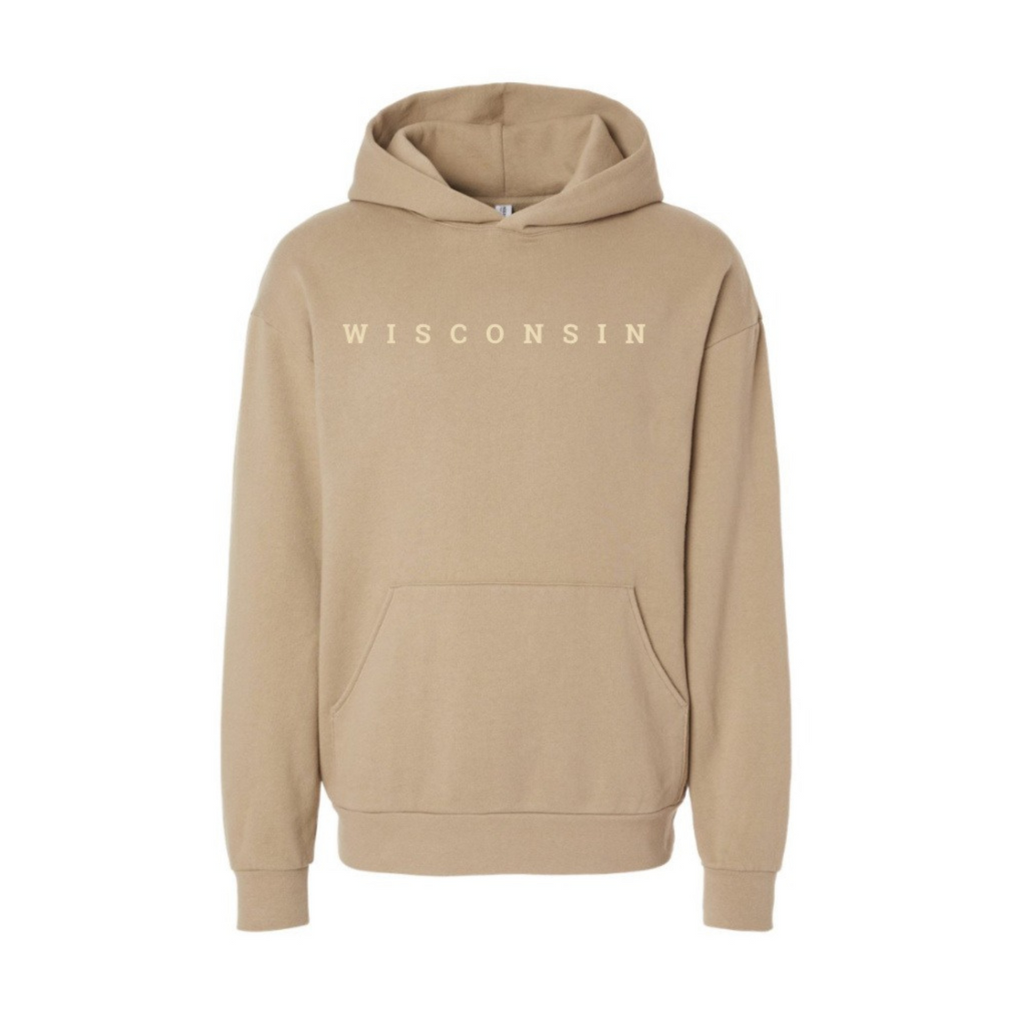 Tan Wisconsin Hoodie