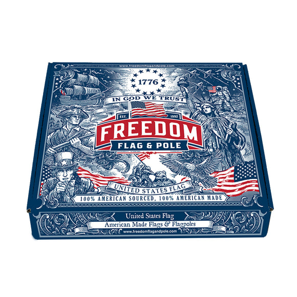 Freedom Flag & Pole 4' X 6' Signature Series United States Flag, Premium Polyester - 100% Made in USA