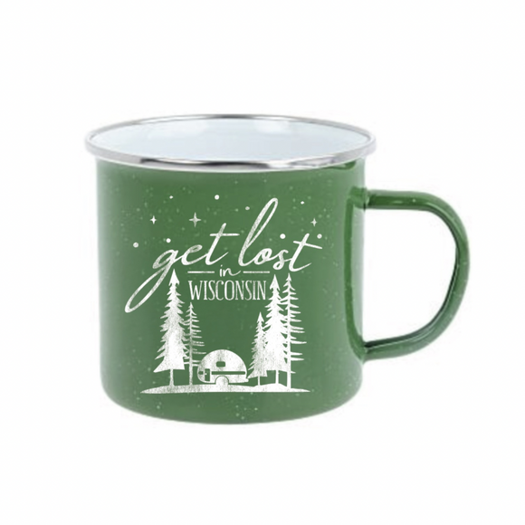 Get Lost in Wisconsin Camp Mug