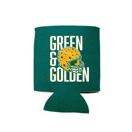 Green & Gold Can Koozie