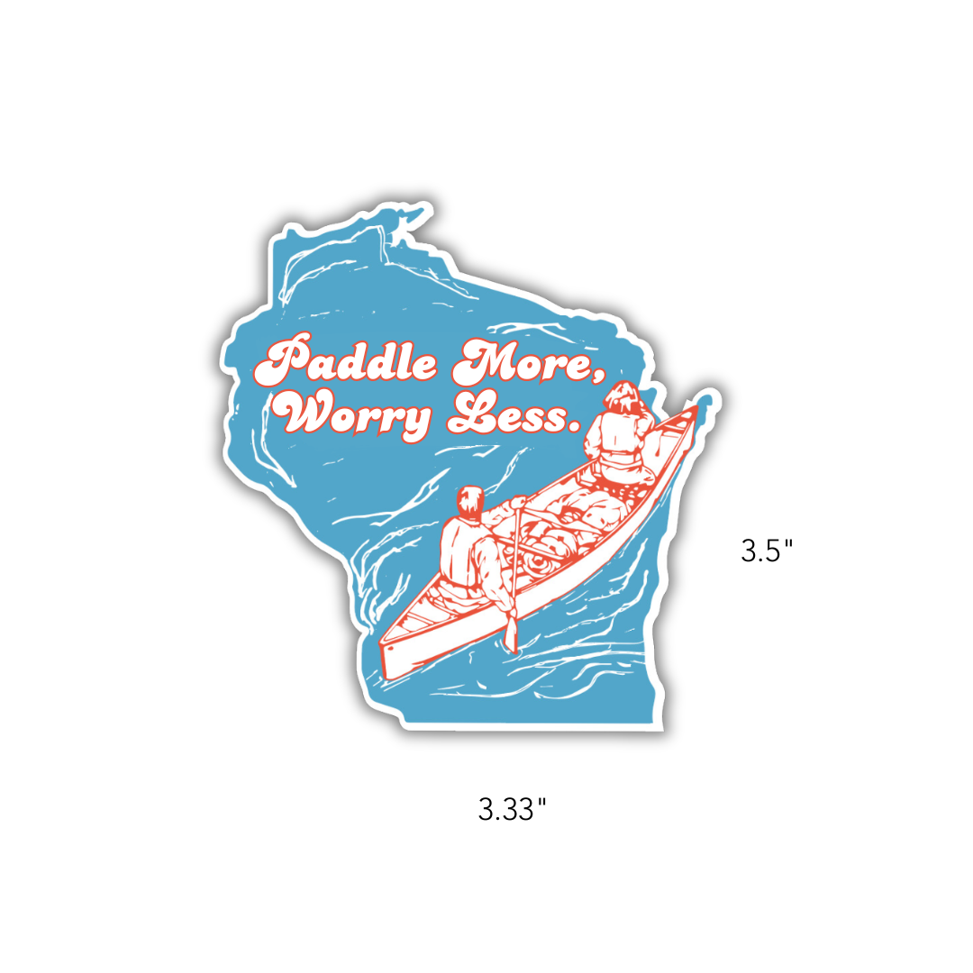 Paddle Wisconsin Decal