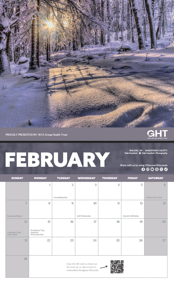 2027 Discover Wisconsin Calendar