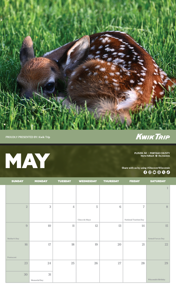 2027 Discover Wisconsin Calendar