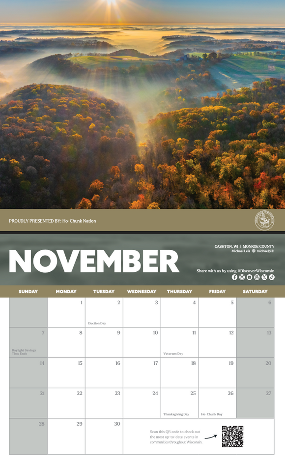 2027 Discover Wisconsin Calendar