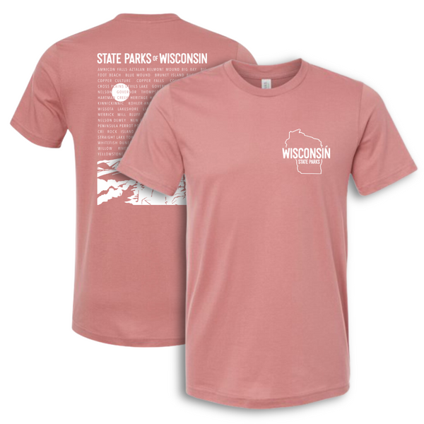 Wisconsin State Parks Tee (Mauve)
