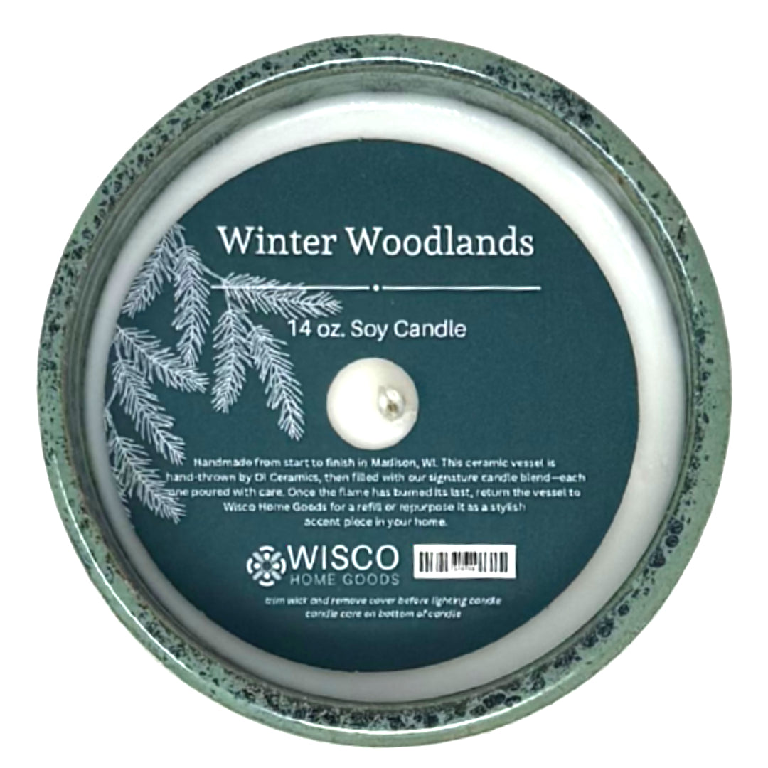 Wisco Home Goods "Winter Woodlands" 14 oz. Soy Candle